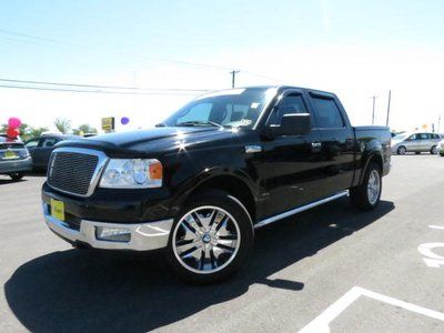 Lariat 5.4l cd leather, heated seats, chrome, crew cab, 2wd, running boards.