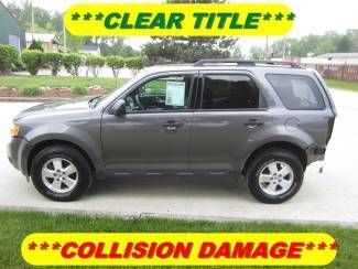 2011 ford escape xlt v6 4wd rebuildable wreck clear title