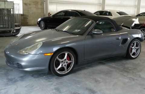 2003 porsche boxster 6 speed manual engine silver car new clutch and tires
