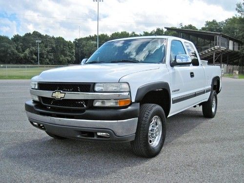 02 chevy silverado 2500hd 4x4 4wd ext cab one owner southern truck