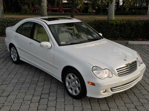 06 c280 4matic sunroof automatic white exterior tan leather interior 4 new tires