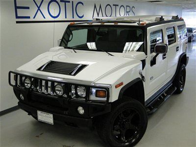 2004 hummer h2 awd! leather heated-sts moonroof 1-owner running-boards 20"whls!!
