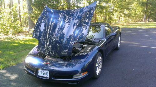 2001 chevrolet corvette targa top c5 blue salvage chevy amazing deal chevy vette