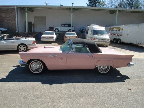 1957 ford thunderbird convertible one owner both tops auto ac nice car!!!!!