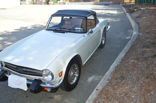 1975 triumph tr-6 roadster with overdrive and 16,090 miles