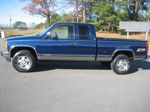 1994 chevy silverado 4x4 z71 1 owner extended cab shortbed low miles original