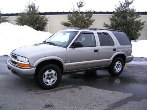 2003 chevy blazer ls 4x4 v6 loaded sunroof new tires no reserve 3 day auction!