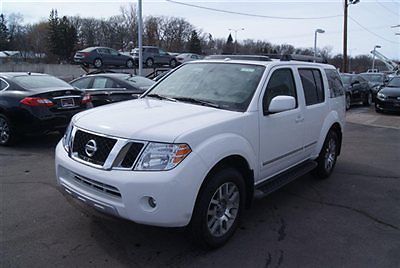 2012 pathfinder le 4x4, white/tan navigation bose tow sunroof 8505 miles