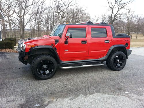 2005 hummer h2 sut limited edition victory red