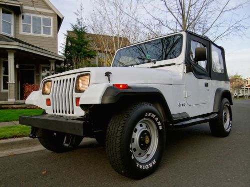 ? 1991 jeep wrangler 4x4 w/ 74,000 miles &amp; clean title  - like: cherokee cj &amp; xj
