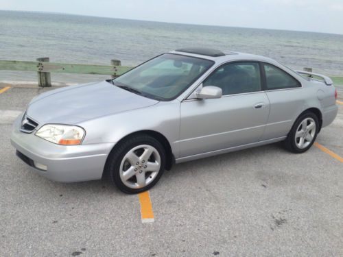 2002 acura cl type-s coupe 2-door 3.2l-no resrve-low miles-clean carfax-tampa,fl