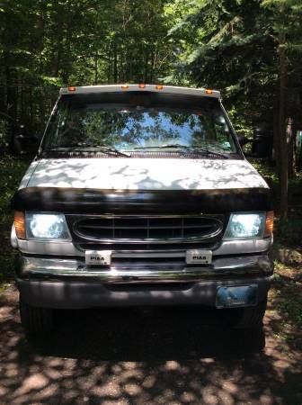 2001 ford e-350 super duty extended 7.3 diesel 4wd quigley van