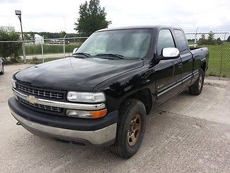 00 black ls chevy truck wms repo sale 4x4 ext cab short bed pickup aluminum one