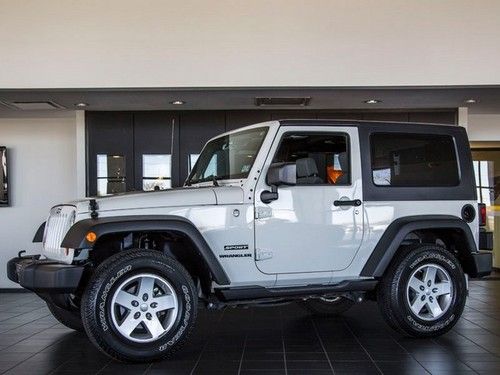 2010 jeep wrangler sport automatic white slate gray 4wd hard top only 3k miles!!