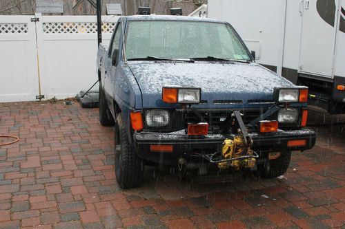 1986 nissan pickup plow 4x4 hardbody pick up 4wd meyers snowplow 4 by 4 needs