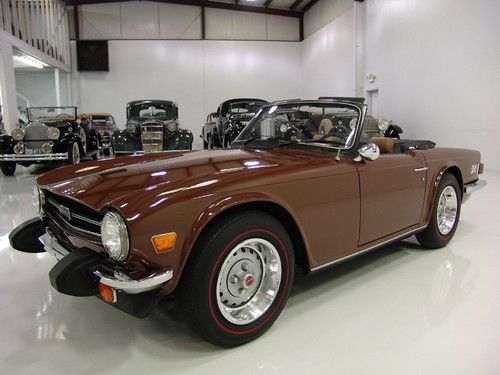 1976 triumph tr-6 one owner from new only 60,870 original miles 4-speed manual