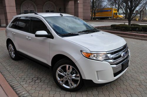 2012 ford edge sel  2.0l ecoboost,no reserve,salvage,navi/rear cam,leather