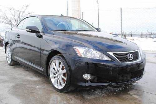 2010 lexus is 250 convertible damaged salvage low miles loaded good airbags l@@k