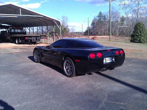 1997 corvette black 93k miles 2 owners borla new tires super clean