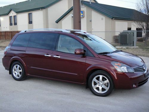 2009 nissan quest se 16k miles leather quad seats 2 dvd moonroof  free shipping