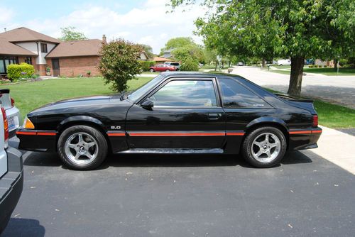 1987 mustang gt hatchback  5.0 5spd black with 23k miles in mint condition