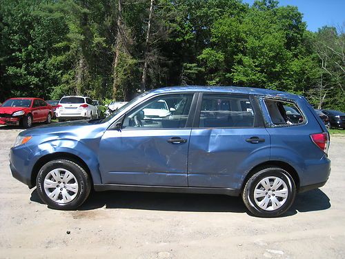 2009 subaru forester awd wagon salvage repairable low miles no reserve project