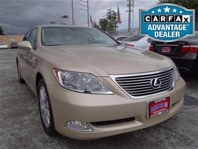 07 lexus ls460 only 50k miles navi like new condition carfax certified florida