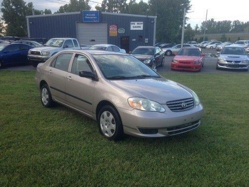2003 toyota corolla ce 5-speed manual clean carfax well maintained no reserve!