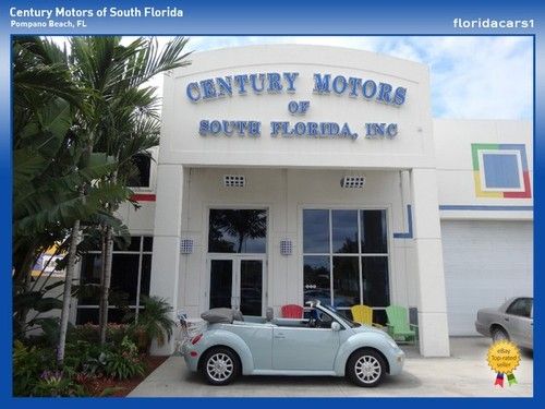 2004 vw beetle gls 2dr convertible 2.0l 4 cylinder auto 1 owner low mileage