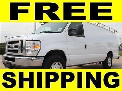 2008 e-250 5.4v8 ext cargo van super duty,rack&amp;free shipping w/ buy it now price