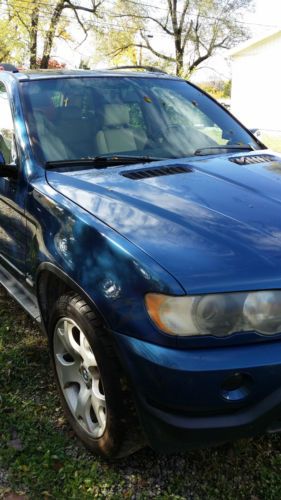 Bmw x5 blue with 4.4l easy fixer