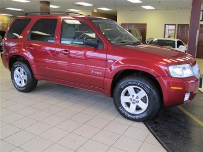 2006 mercury mariner hybrid 4wd red/tan auto 2-owner 6cd all pwr over $31k new!