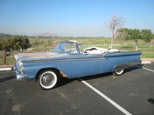 1959 ford sunliner convertible 59 galaxie 500 1959 fairlane 500  low reserve!