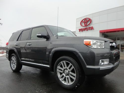 New 2012 4runner limited 4x4 3rd seat nav rear camera moonroof magnetic gray 4wd