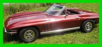 1965 chevy corvette convertible hardtop and softtop 4-speed manual 327 v8