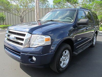 2008 ford expedition xlt leather suv 3rd row 1 owner florida truck nice clean nr