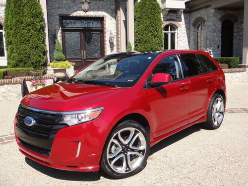 2011 ford edge sport utility 4-door 3.7l - ruby red - amazing vehicle
