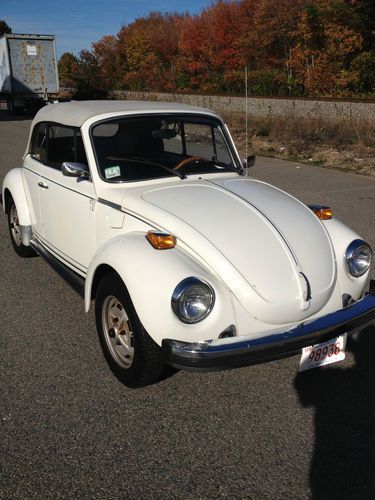 1978 volkswagon super beetle convertible alpine white in great condition