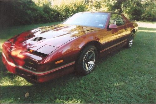 1986 pontiac trans am v8 7200 original miles collectable rare car t-tops