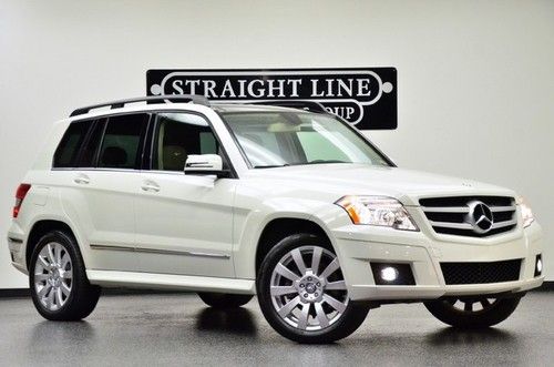 2012 mercedes benz glk350 white/tan w/ p1 navigation and pano roof