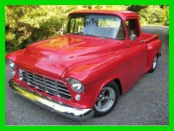 1955 chevy 3100 1/2 ton pickup truck 454c.i. automatic rwd red