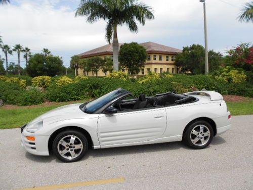 Sporty 2003 mitsubishi eclipse gs spyder convertible! 30mpg 4cyl-automatic!