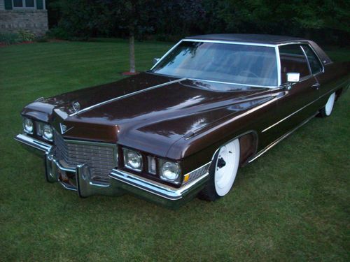 Bagged 1972 cadillac coupe deville