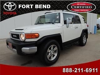 2011 toyota fj cruiser rwd alloy bluetooth bags leather satellite certified