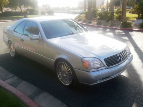 1999 mercedes benz cl 500 coupe - astral silver - beautiful car - 20&#034;  wheels