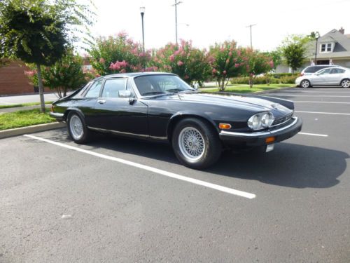 1989 jaguar xjs black coupe v-12 *very nice condition* low miles