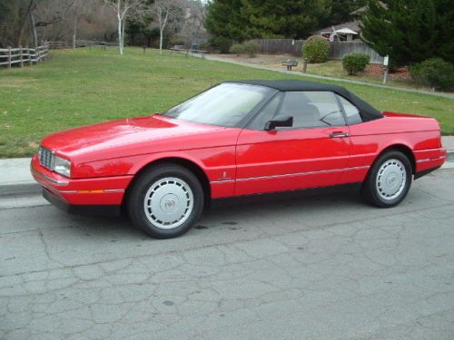 1991 cadillac allante  34,000 miles   one owner/california car