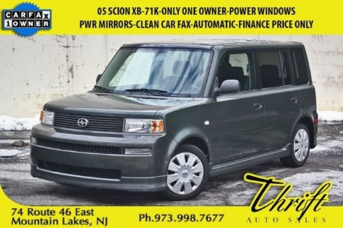 05 scion xb-71k-only one owner-power windows-pwr mirrors-clean car fax-automatic