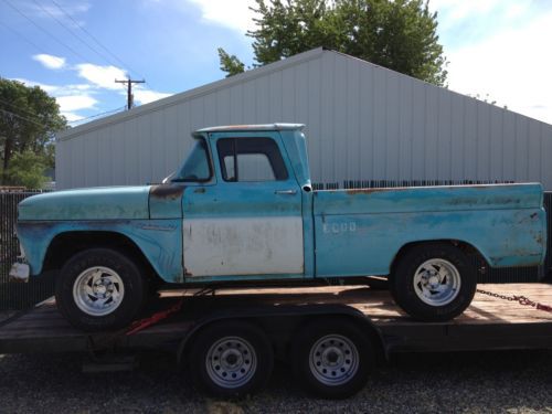 1960 chevy c-10 apache pick-up truck short box, swb. great foundation for build