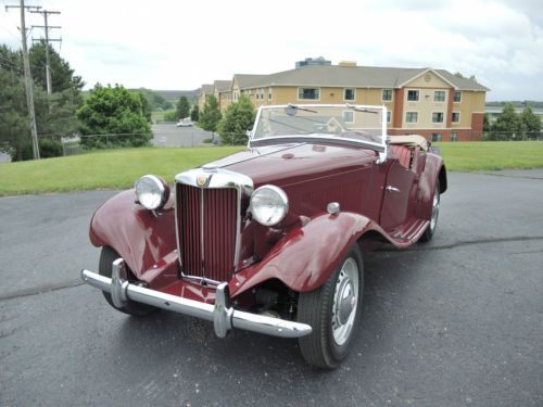 1952 mg td mkii very rare supercharged! concours restoration, spectacular!